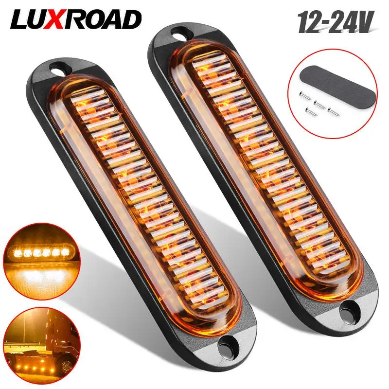 

6 светодиодный ных габарисветильник огней для грузовика, габаритный фонарь, габаритный фонарь, задний стоп-сигнал, предупреждающий фонарь д...