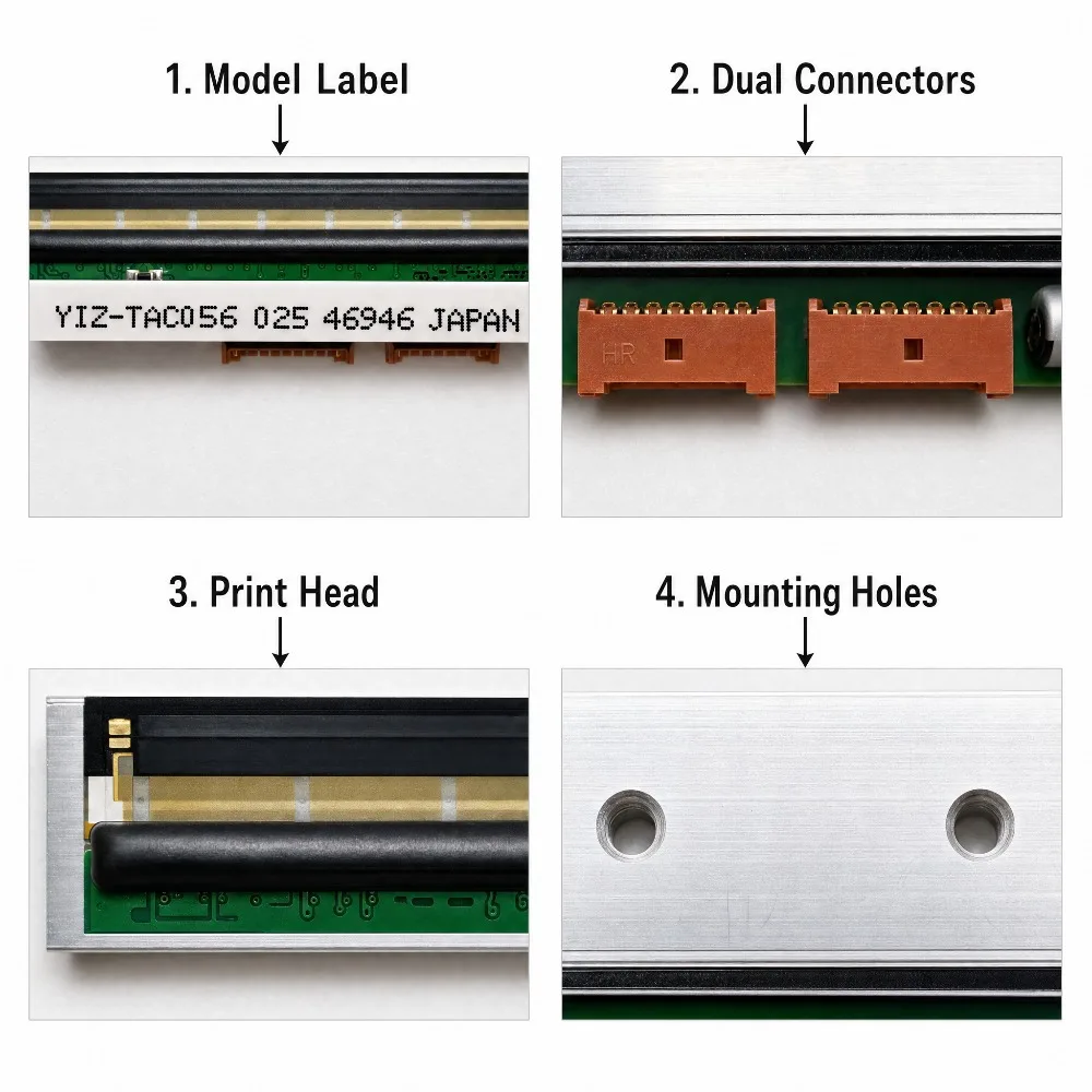 Фото Термоголовка для весов DIGI SM100, SM100PCS, SM300, SM5100, SM5300, SM110, SM80, SM90, двухпортовая печатающая головка, артикул: ZS44012490968800 №4