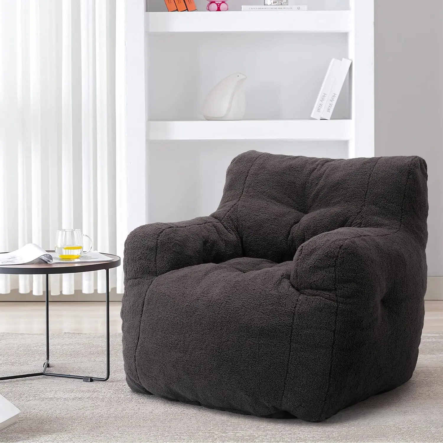 Кресло-мешок Большое кресло-мешок для взрослых с подлокотником Удобный