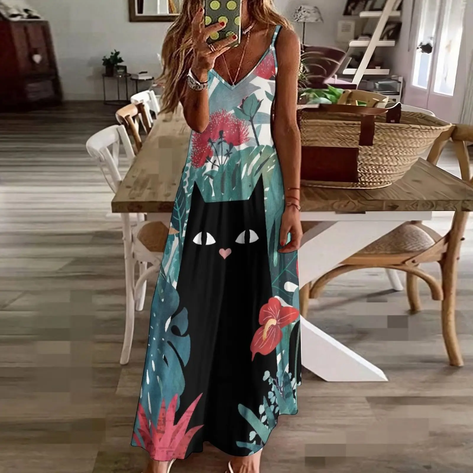 Длинное платье Popoki без рукавов церемониальные платья пляжные летняя одежда