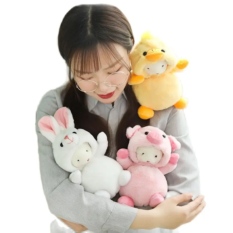 

Новая сетчатая красная маленькая шерстяная плюшевая игрушка кукла овечка превращенный кролик кукла ragdoll детская комфортная Подушка для сн...