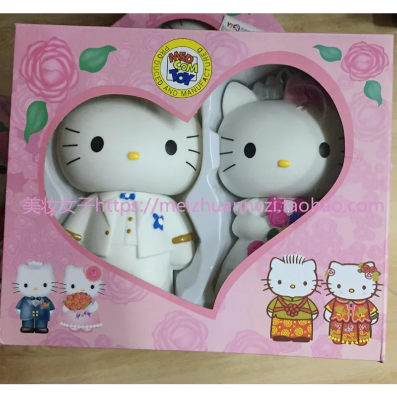 Свадебные куклы Hello Kitty фигурка Sanrio 20 см аниме экшн-фигурка КТ-кошки платье модель