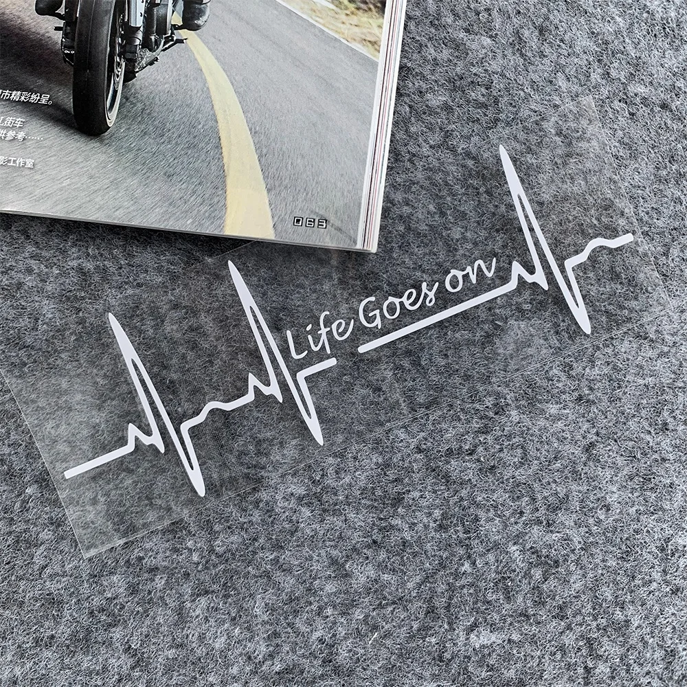 Heart Beat трекпад жизнь идет на автомобиле наклейка виниловые наклейки на окно кузов автомобиля