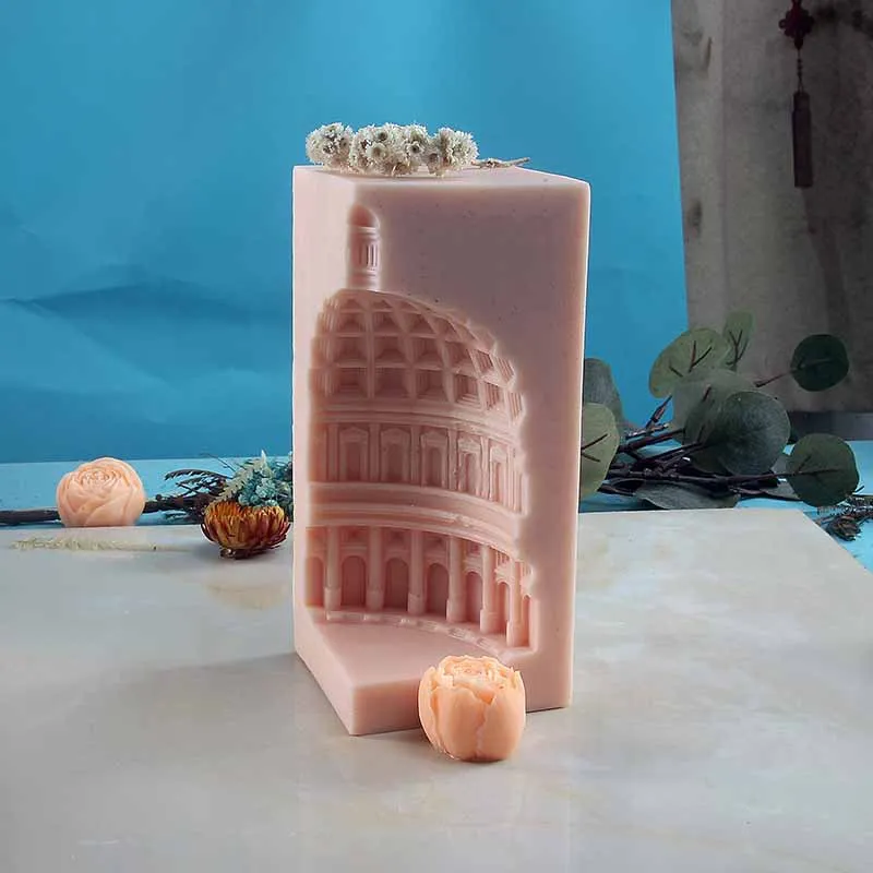 

Nordic Roman architecture dome Silicone Candle Mold Carving Art Aromatherapy Plaster Home Decoration Mold Wedding Gift Handmade