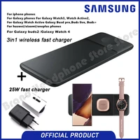 Original Samsung 3in1 Fast Wireless Charger EP-P6300 Trio Pad For Galaxy series Phones Galaxy Buds 2 pro Live Galaxy Watch