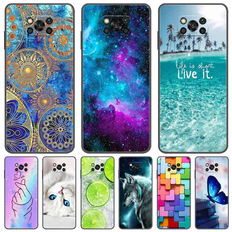 

For PocoPhone X3Pro Case matte Protective soft case For Poco X 3 X3 Pro 5G NFC PocoX3Pro silicone shockproof coque fundas PocoX3