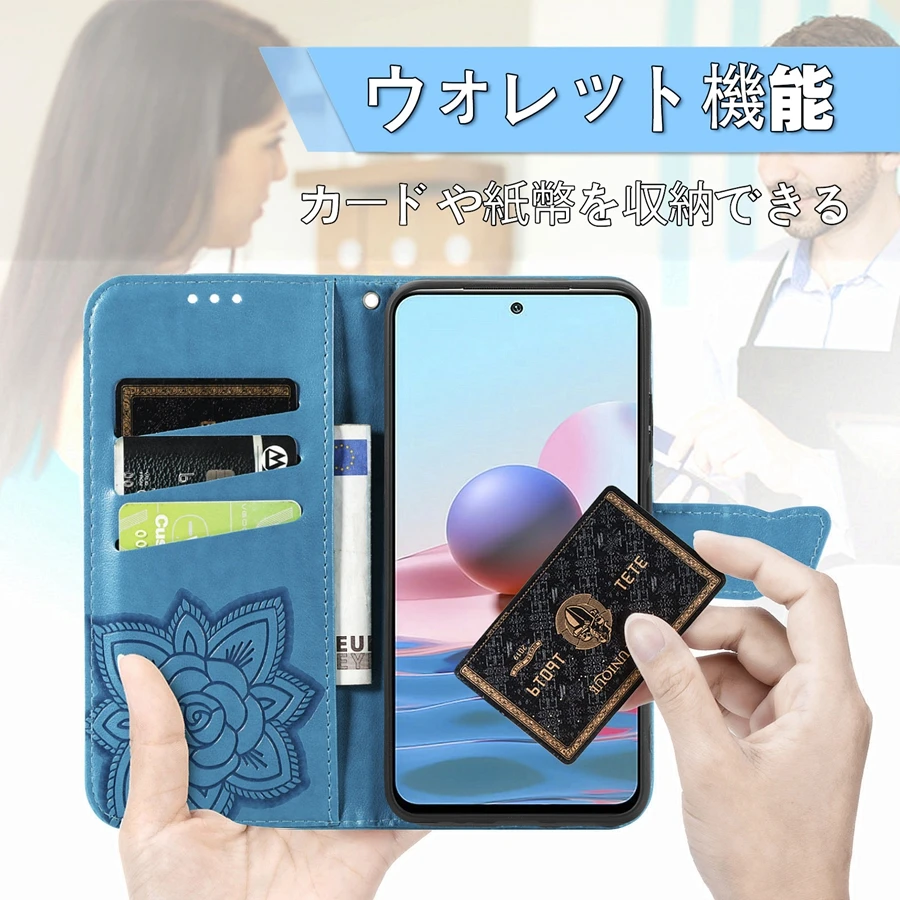 Wallet Flip Leather Case For Xiaomi Redmi 12C 10 10C 9 9A 9C 9T Note 12 Pro 11S 11 Pro 10 Pro 9 Pro Embossed Leather Case Cover