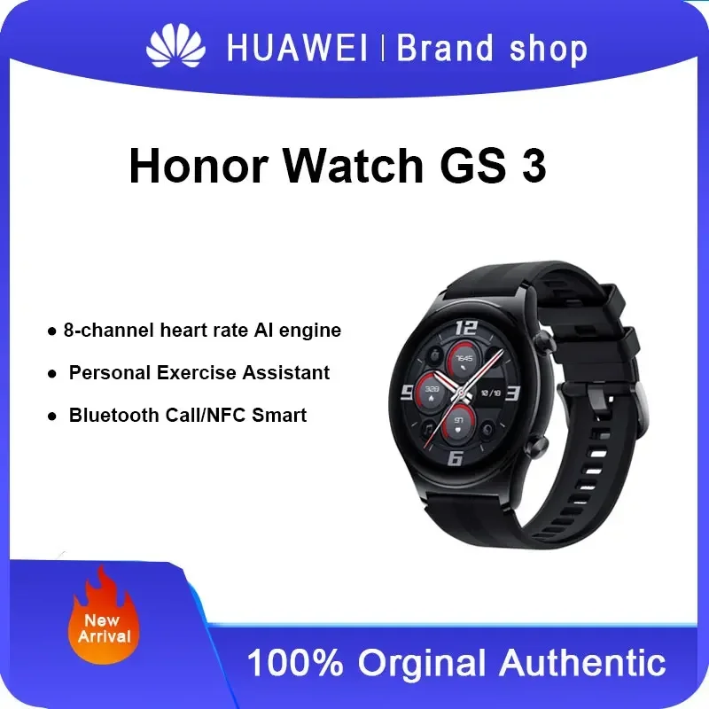 Honor Watch GS 3 умные спортивные Bluetooth-часы пульсометр обнаружение кислорода в крови