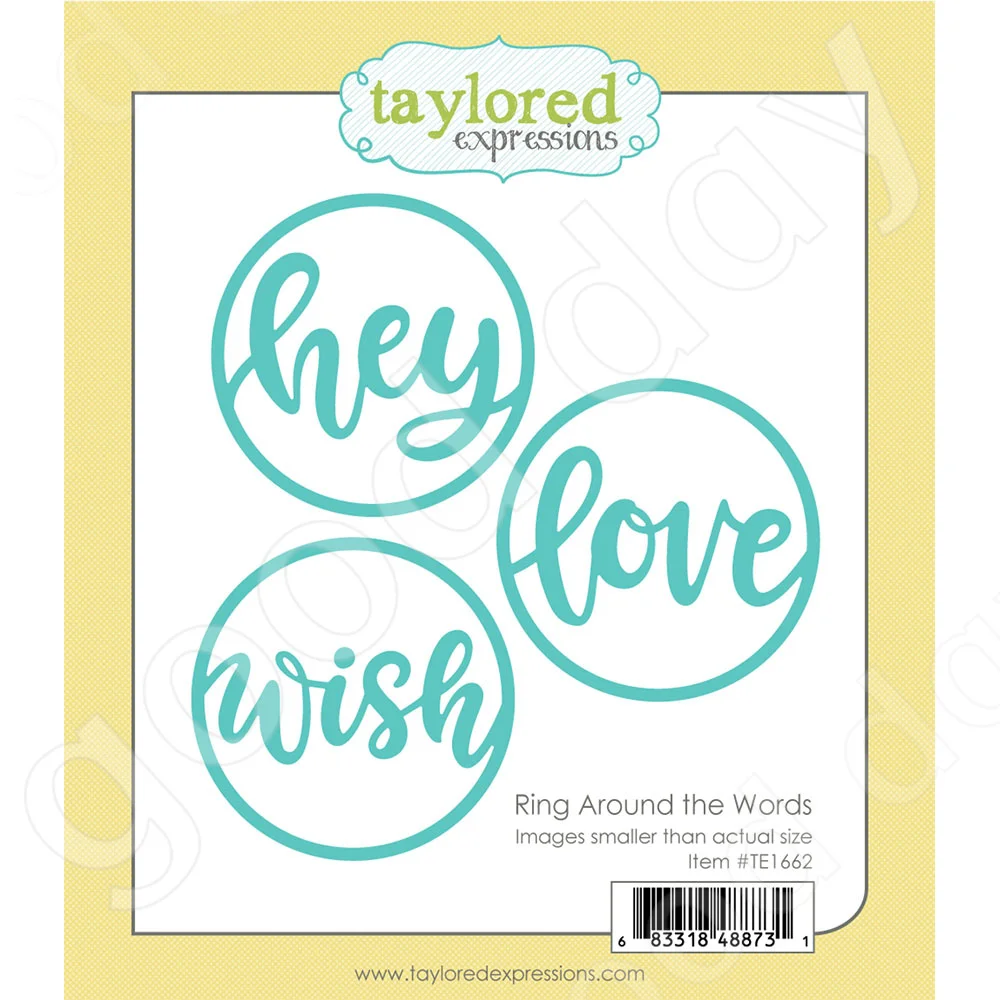 

Ring Around the Words Metal Cutting Dies Scrapbook Diary Decoration Embossing Template Diy Greeting Card Handmade New Arrival