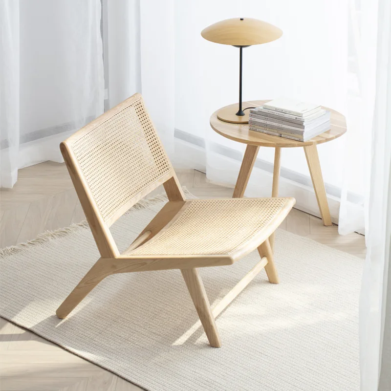 

Пляжное плетеное кресло GY Ash из ротанга в скандинавском стиле для отдыха однотонное регулируемое кресло из ротанга