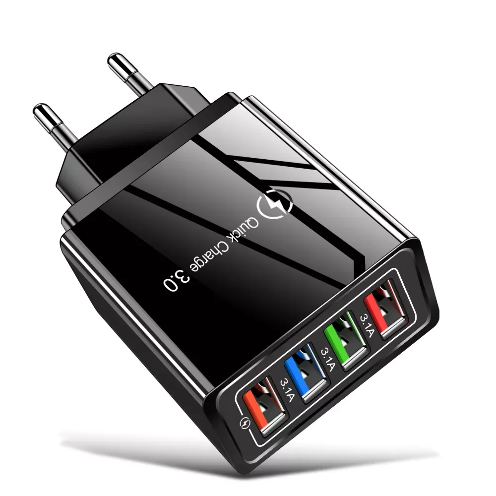 

For iPhone 13 Charger Quick Charge 3.0 Phone Adapter Wall Mobile Charger Fast Charging For Samsung Xiaomi mi Tablets USB Charger