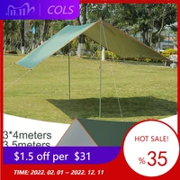 3x345m camping tent tarp waterproof ultralight awning outdoor hammocks rain fly beach sun shelter picnic tarp accessories
