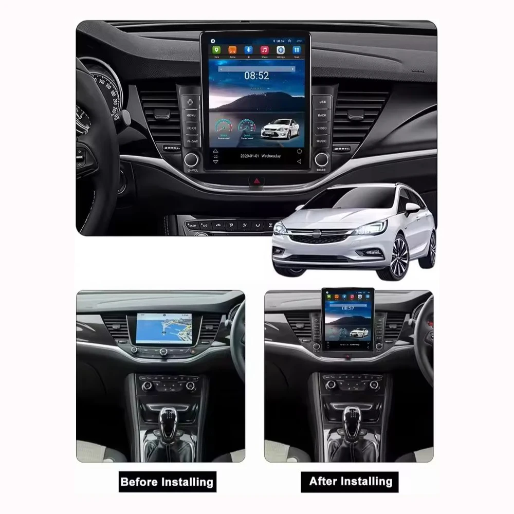 Фото Автомобильный мультимедийный плеер Android 14 2 Din для Buick Verano 2016+, головное устройство, стерео GPS-навигация BT WIFI №3
