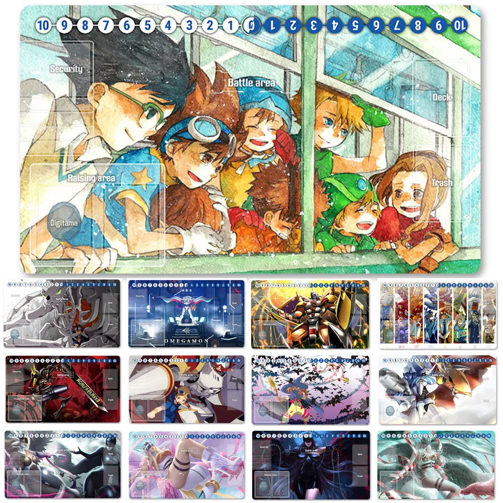 

HOT Board Game DTCG Playmat Table Mat Size 60X35 cm Mousepad Play Mats Compatible for Digimon TCG CCG RPG-307817