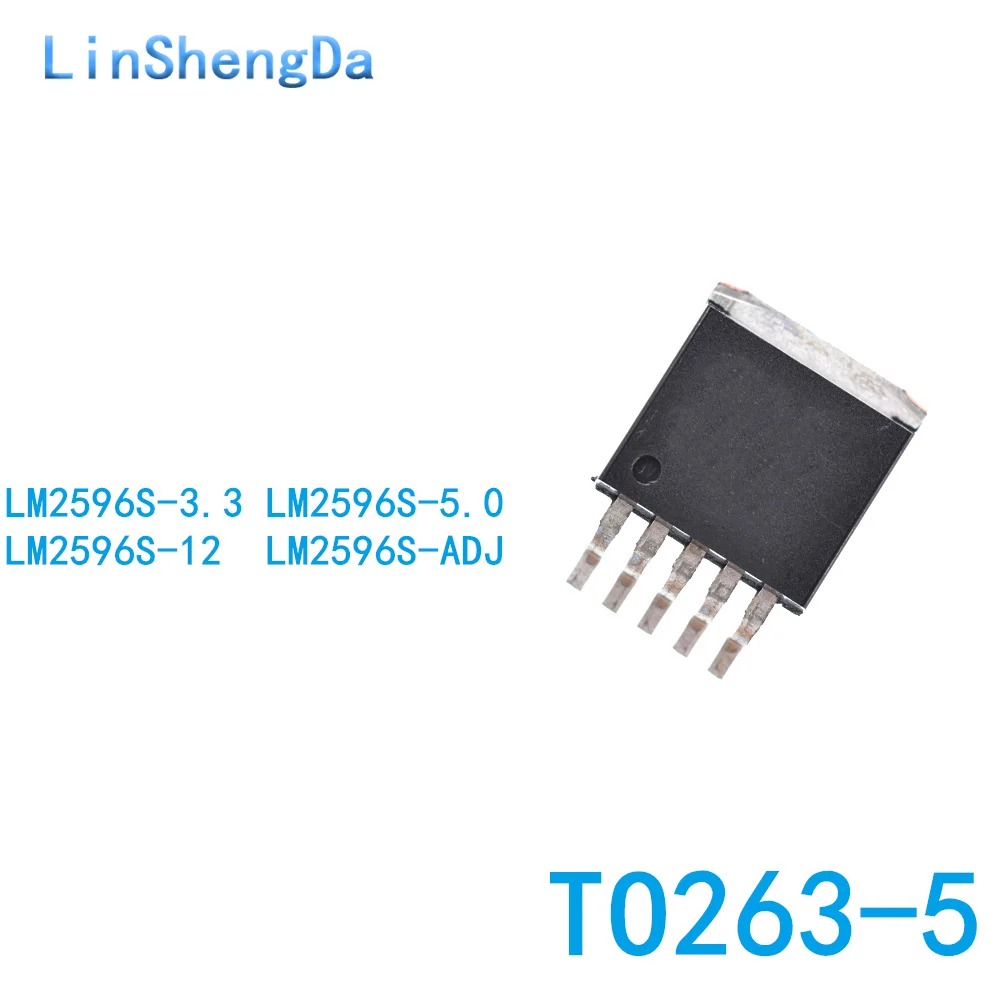 

10 шт. LM2596 LM2596S-5.0V/3,3 В/12 В/чип ADJ TO-263-5 чип регулятора напряжения