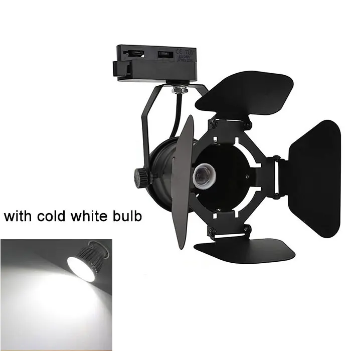 

GY черный регулируемый прожекторный светильник E27