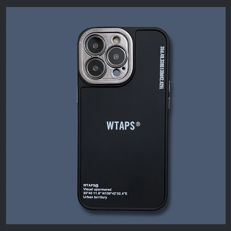 

Japan hot Fashion Army Green WTAPS Wtaps phone case for iphone 14 Pro Max 11 12 13 Pro Max Luxury shockproof Armor cover