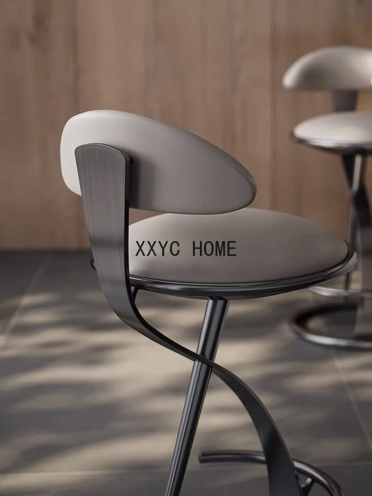 Светильник роскошный современный высокий стул из нержавеющей стали