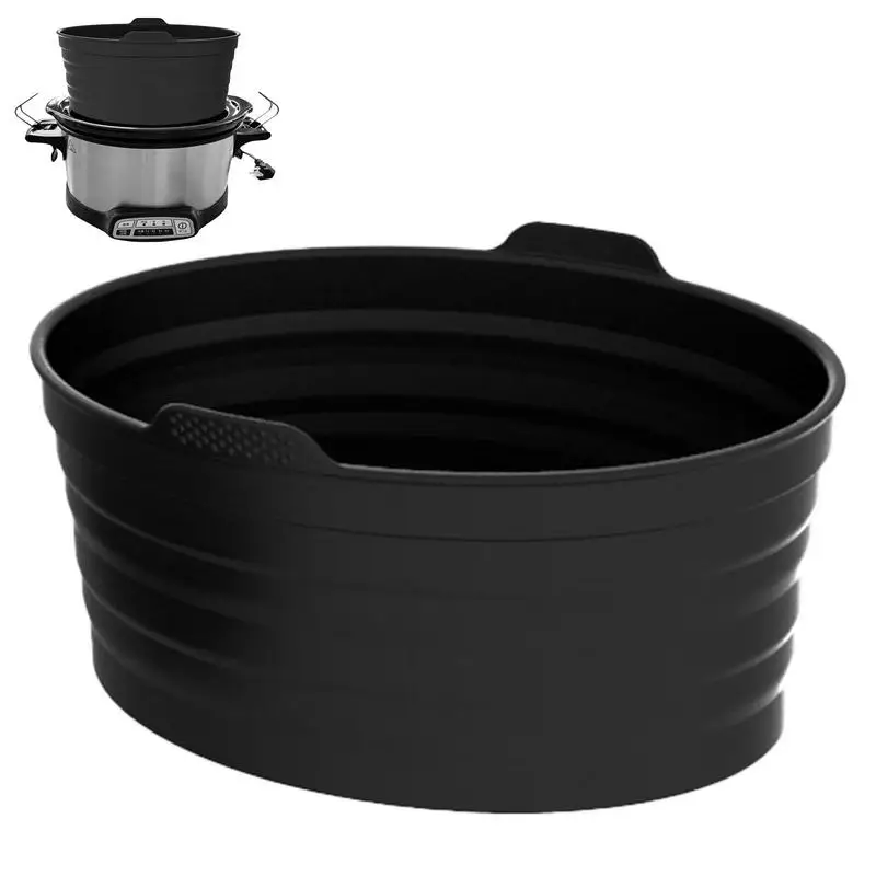 Silicone Slow Cooker Liner Kitchen Heat Proof Reusable Pot D