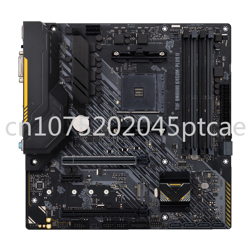 

TUF GAMING B450M-PLUS II AMD B450 (AM4) micro ATX gaming motherboard with M.2 support, AI Noise-Canceling Microphone, HDMI