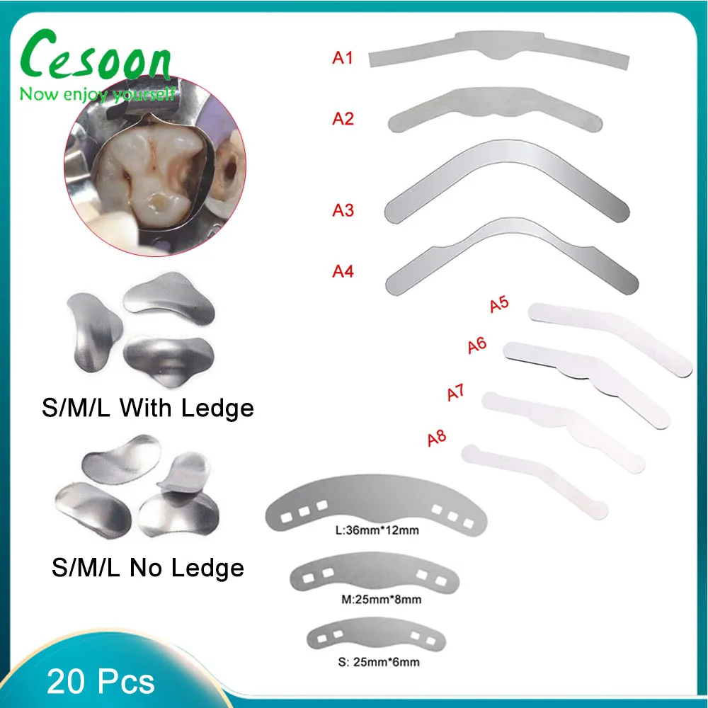 

20 шт., стоматологический формовочный лист из нержавеющей стали