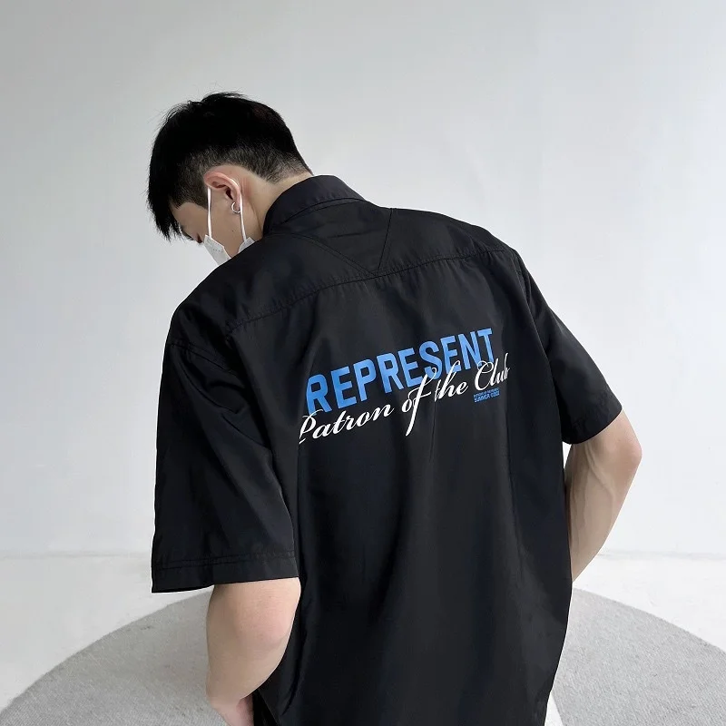 

England Vintage Style Shirt For Men Black Shirt Summer Tops For Women Tees Streetwear Oversize T Shirt Letter Print White Shirt