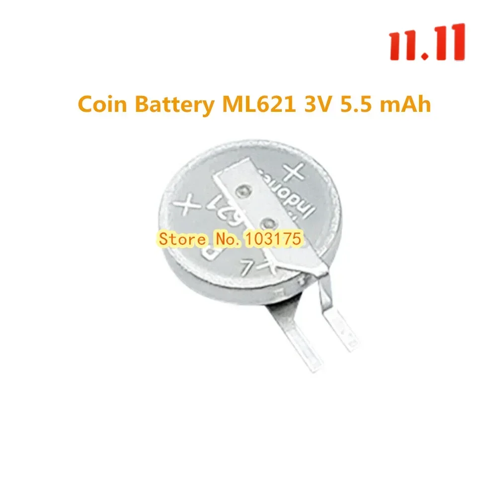 Новый набор из 2 предметов перезаряжаемая батарея-таблетка ML621 3 В для всех камер с