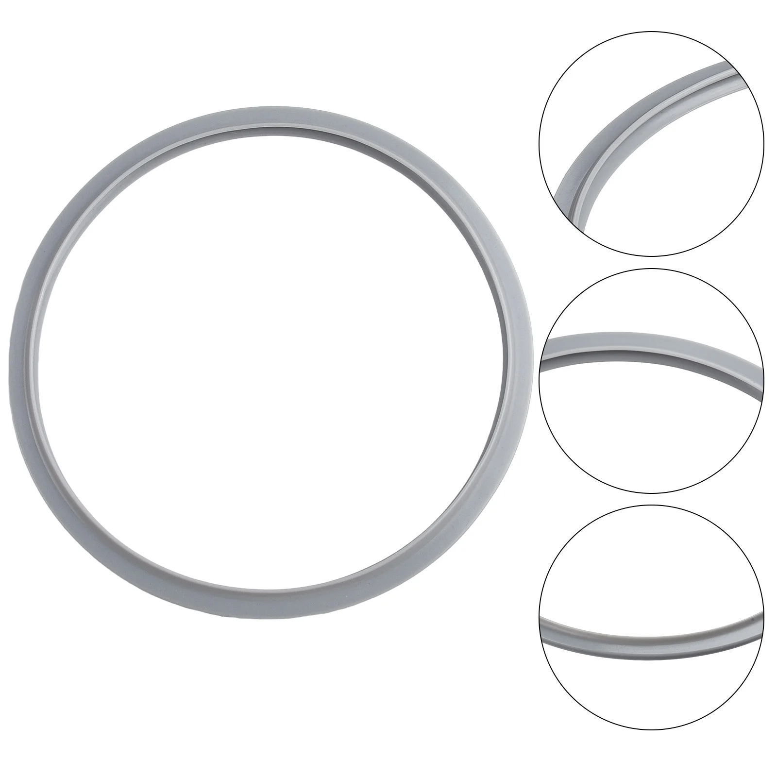 Прочная и практичная 22-сантиметровая силиконовая серая прокладка для безопасной