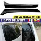 Пара глянцевый черный Задний окно спойлер Canard Canards Splitter подходит для VW Sharan 2011 2012 2013 2014 2015 2016 17 On