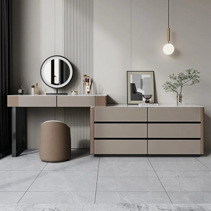 Большой туалетный столик для девушек женщин многофункциональный нордическая