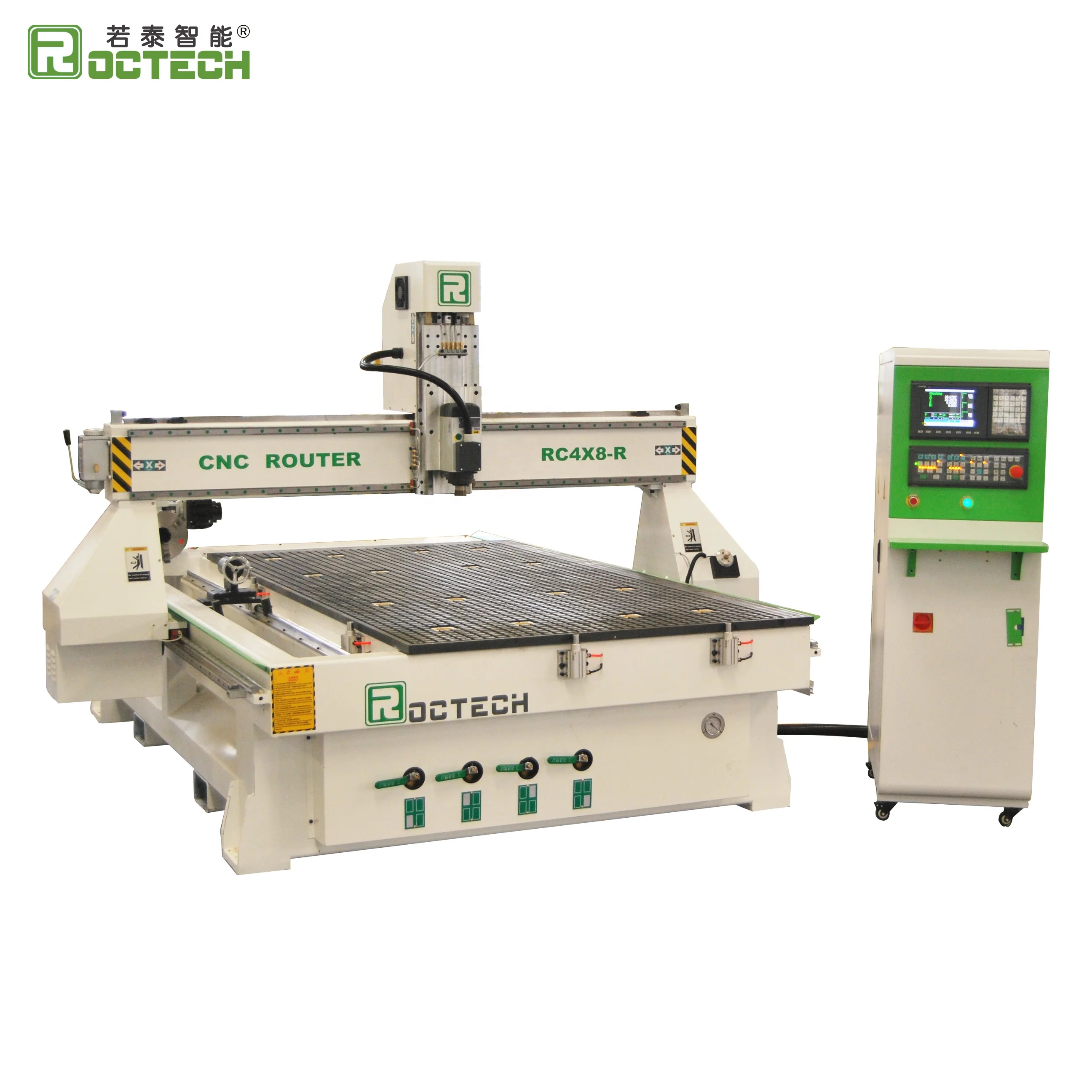 

3+1 axis cnc router machine for wooden model and plate cutting and engraving auto cnc router machine