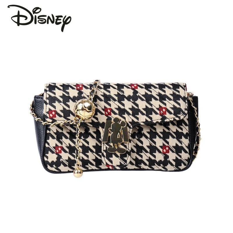 

Disney Mickey Original New Women's Crossbody Bag High Quality Fashion Women's Shoulder Bag High Sense Retro Versatile Chain Bag