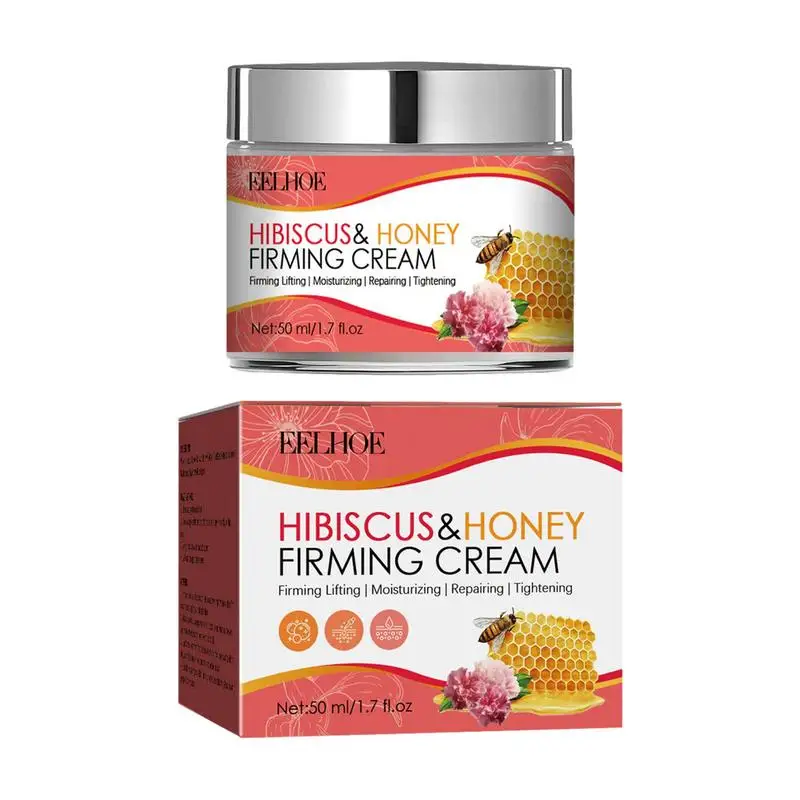 

Neck Tightening Cream Hibiscus And Honey Neck Cream For Sagging And Tighten 1.7fl Oz Firming Hydrating Women Natural Neck Cream