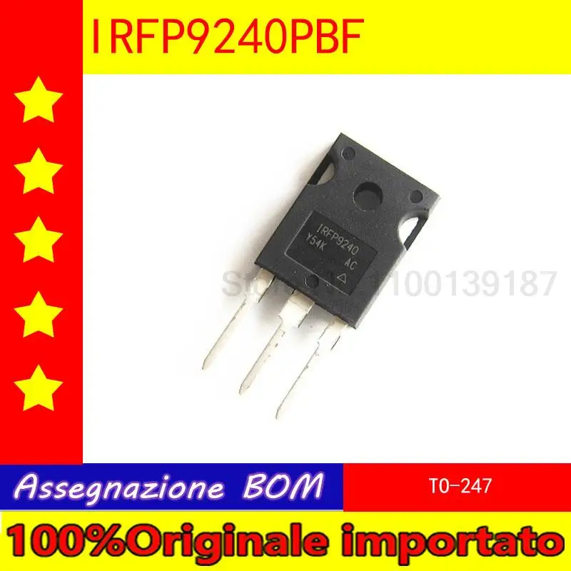 

100%Originale importato 10pcs/lot IRFP9240PBF IRFP9240 IRFP240PBF IRFP240TO-247 field effect tube P groove 200V 12A /20A