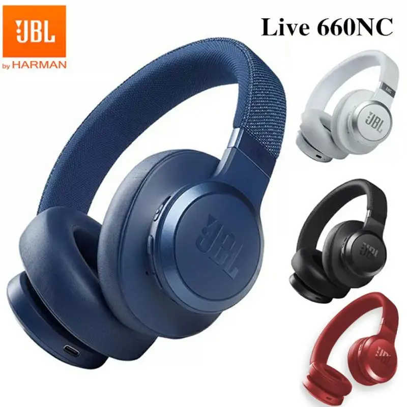 

Оригинальная Беспроводная Bluetooth-гарнитура JBL LIVE 660NC, игровые спортивные наушники T660NC с шумоподавлением и басами, гарнитура с микрофоном