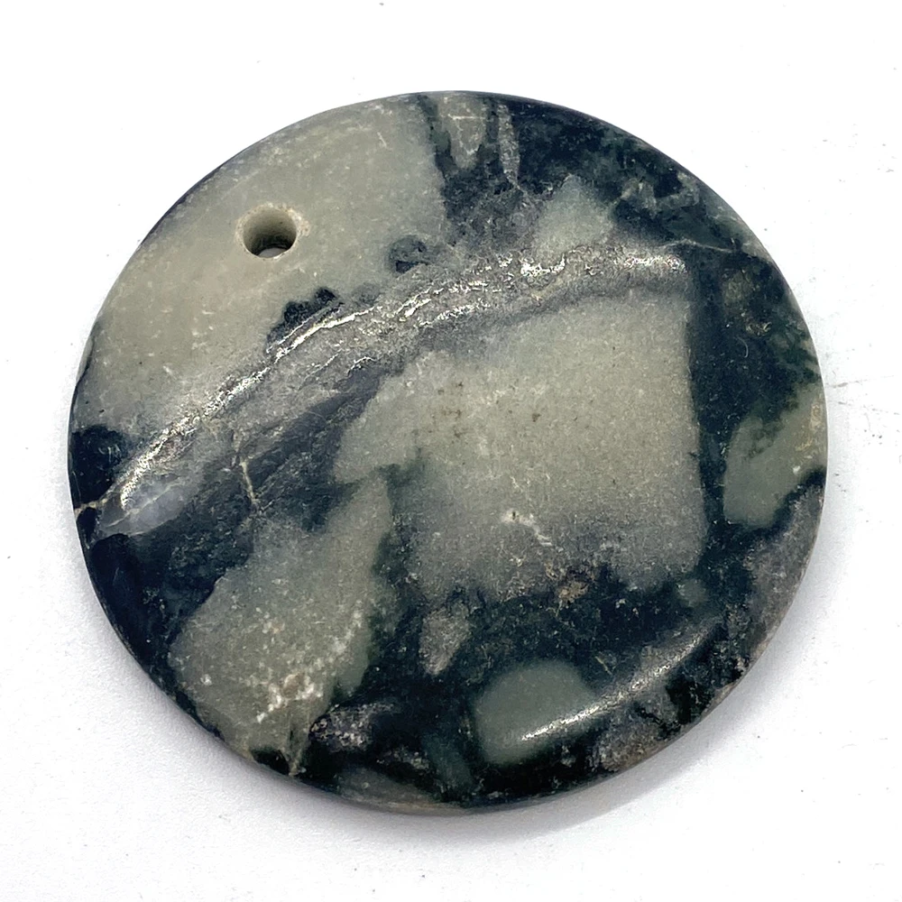 5pcs Natural Stone Pendant Necklace Black and White Striped Agate Quartz Water Drop Oval Reiki Meditation Jewelry 5pcs/set