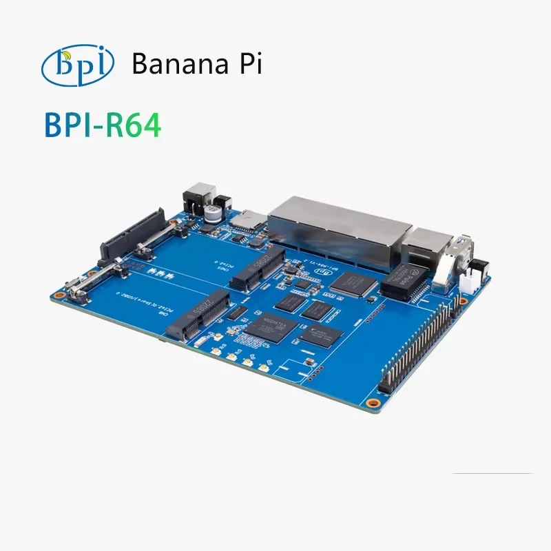 Фото Плата для разработки Wi-Fi роутера Banana Pi BPI-R64 на базе MediaTek MT7622 64-бит, с открытым исходным кодом №4