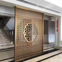 chinafurniture stainless steel screen art light luxury metal products hotel club living room partition wall