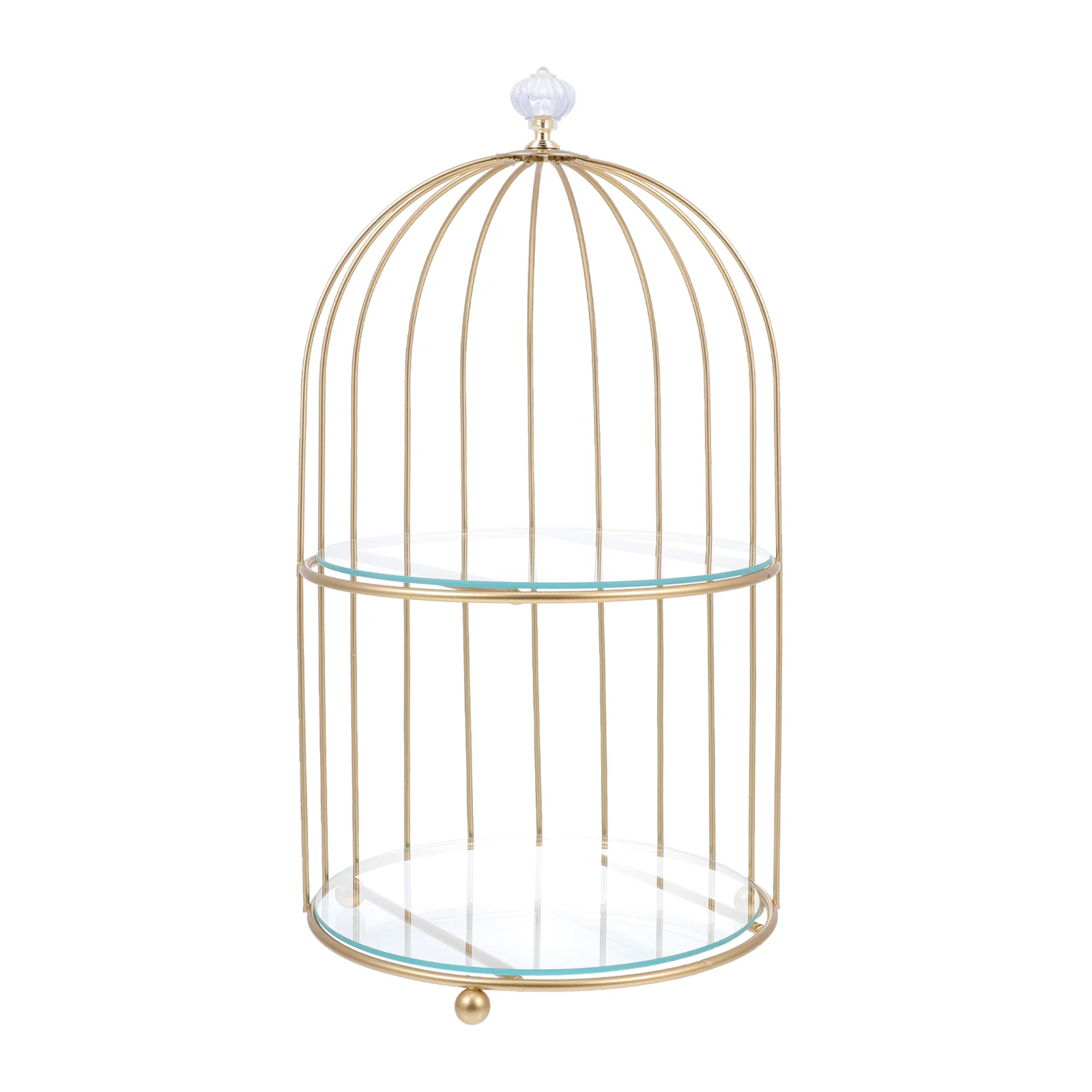 

Stand Cake Cupcake Display Tray Dessert Wedding Gold Cage Bird Stands Serving Holderorganizer Table Birdcage Metal Tower Plate