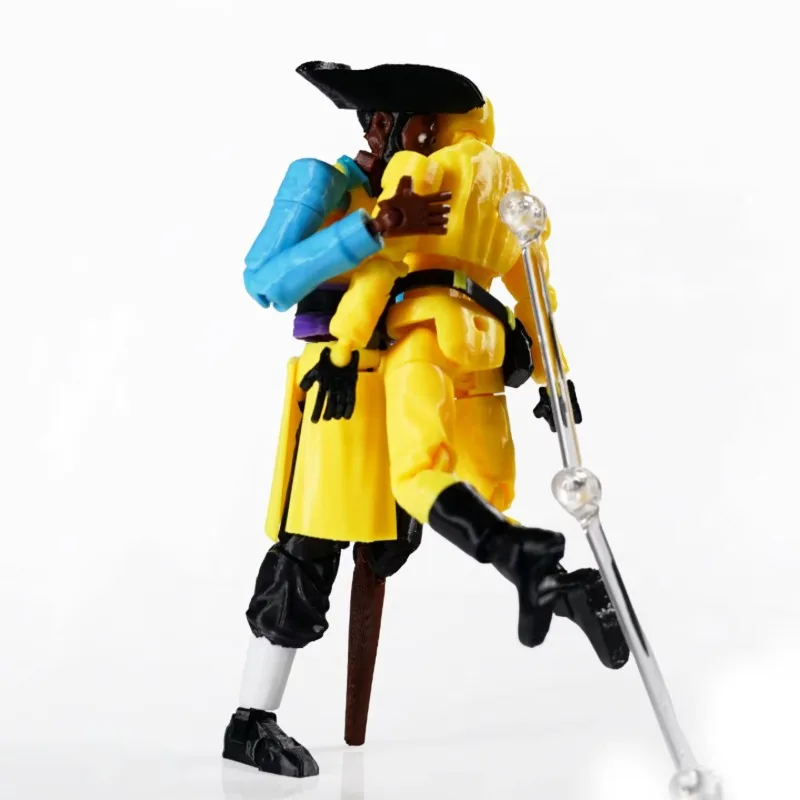 Фото Супер-подвижная фигурка, напечатанная на 3D-принтере, Backrooms Pirate Clark Dummy13 T13 Ben 10 Heatblast Tennyson, шарнирная модель-игрушка №3