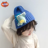 autumn winter baby hats for girls cap cute ear newborn boys girls knitted print caps kids hat baby hat animal warm knitted hat