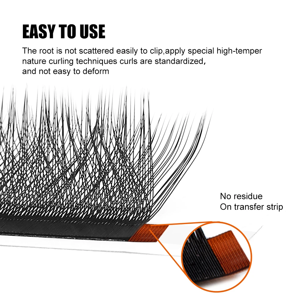 Yelix YY 3D 4D 5D W Форма Наращивание ресниц C/D Завитые ресницы Ручные плетеные