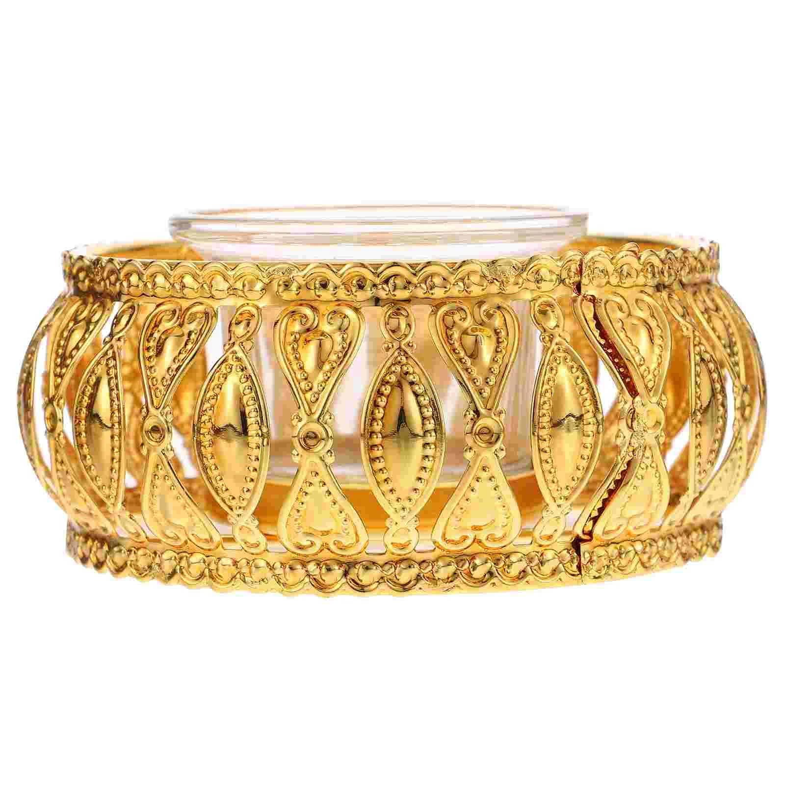 

Metal Holder Hollow Cups Decorative Candlestick Holder European Style for Table Wedding Party