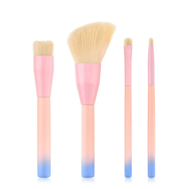 

Набор кистей для макияжа 4 шт./компл., Женская косметическая пудра, тени для век, основа, румяна, искусственный инструмент для макияжа, макияж