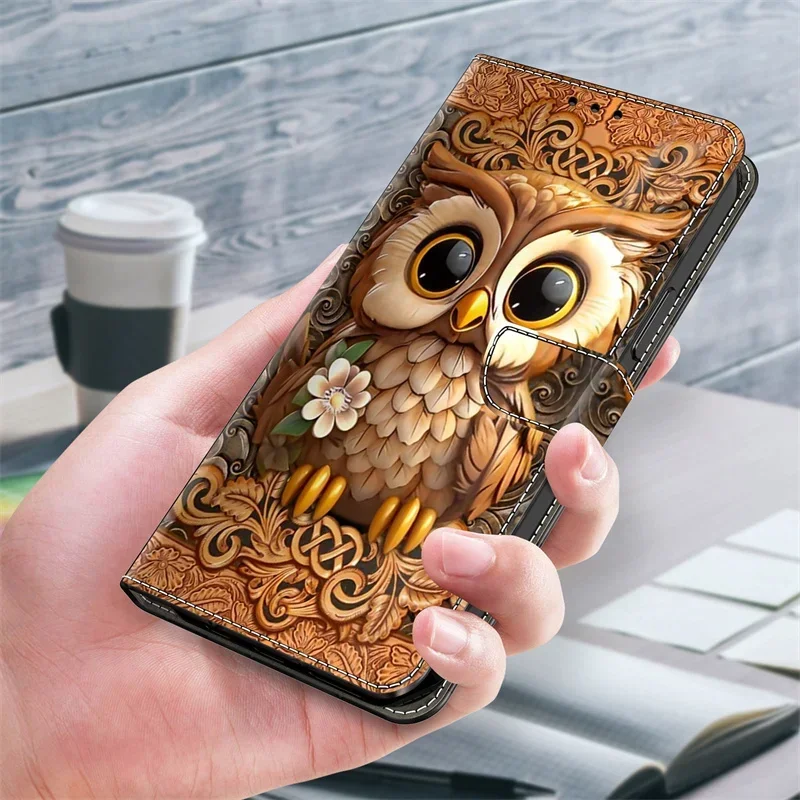 Флип-чехол для телефона кожаный флип-кошелек с 3D рисунком Google Pixel 9 Pro XL 8a 7a 9Pro