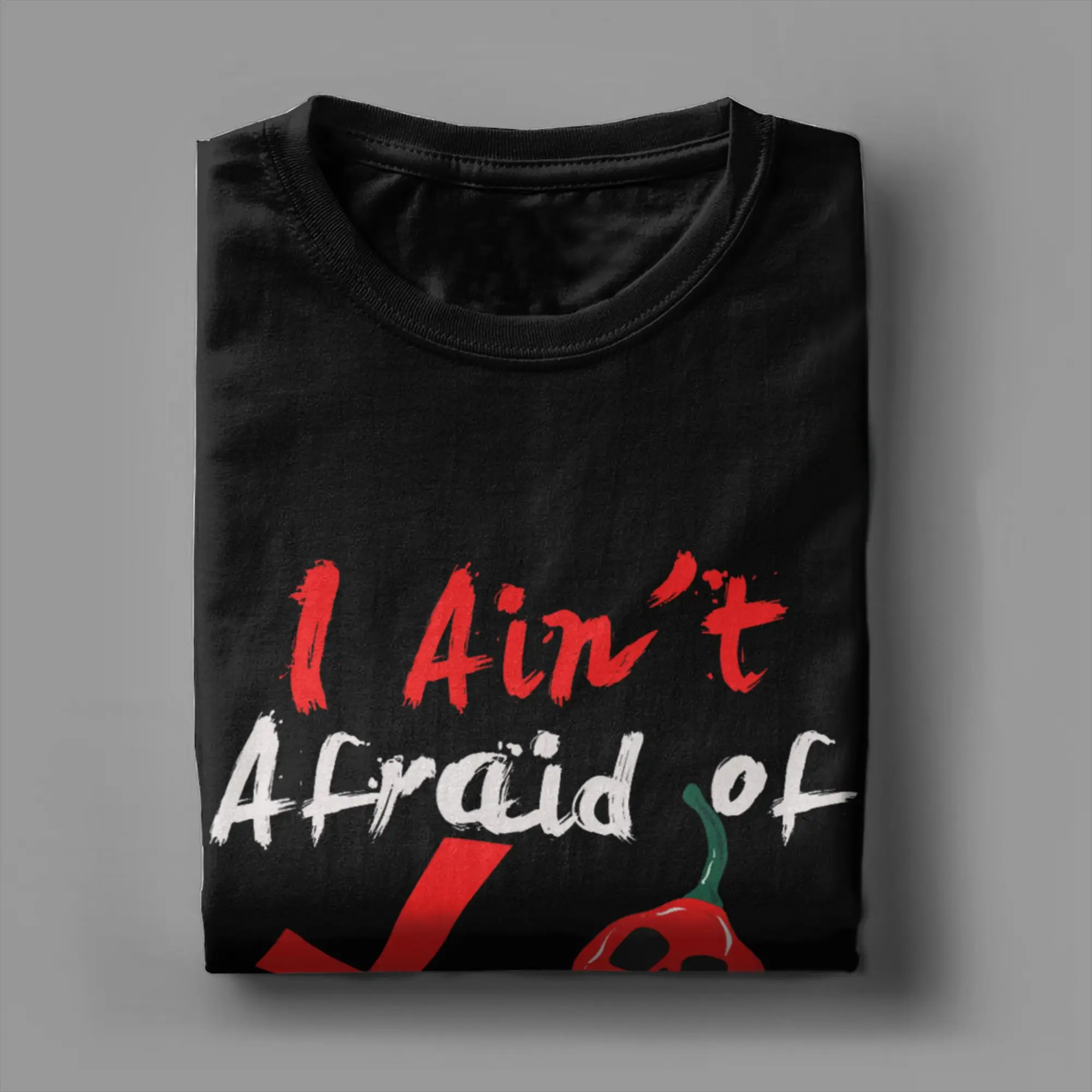 Фото Футболка Amazing Ain't Afraid of No Ghost Pepper Chili Head для мужчин, хлопковая футболка с круглым вырезом, футболка с короткими рукавами, одежда 6XL №4