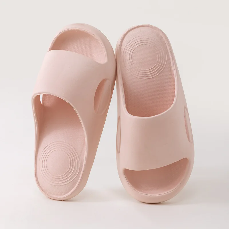 Breathe Women's Home Slippers Soft Shoes White Women's Slippers Non-slip Comfortable Men Shoe Indoor