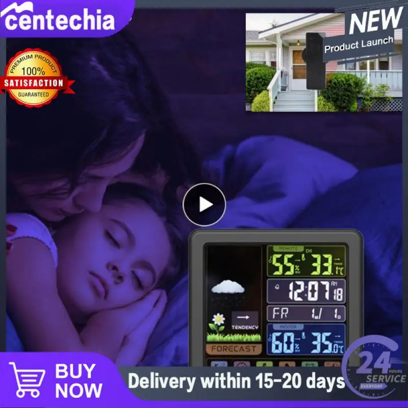

Universal Digital Temperature Hygrometer Portable Usb Charging Indoor Outdoor Thermometer Delayed Alarm Weather Station Wireless
