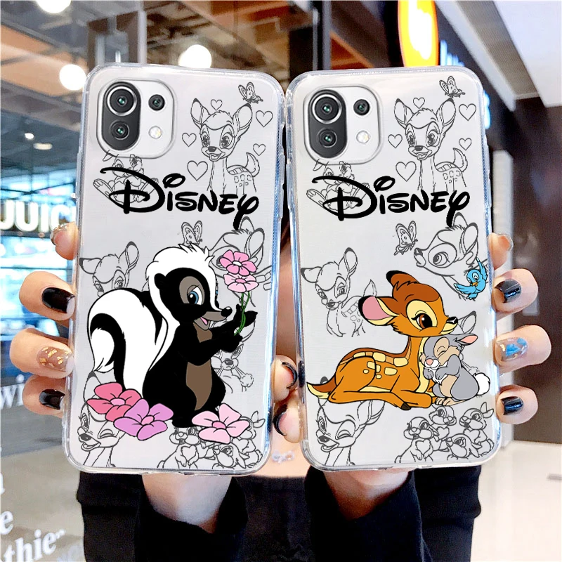 

Bambi Anime Cute Transparent Phone Case For Xiaomi Mi 13 Lite 12T 12S 12X 12 11 11T 11i 10T 10 9 Pro Ultra 5G Cover Capa Shell