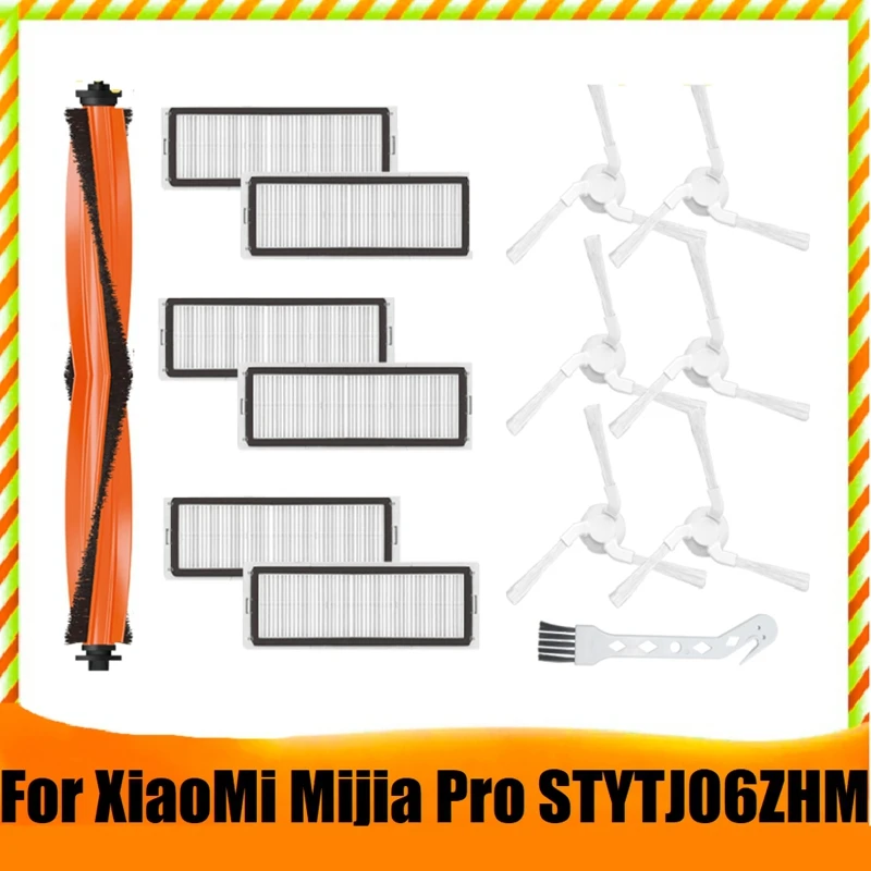 

Самоочищающийся робот-пылесос Xiaomi Mijia Pro STYTJ06ZHM, основная роликовая щетка, запасные части, 14 шт.